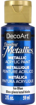 Decoart Dazzling Metallics Paint 2oz 59ml#Colour_ICE BLUE