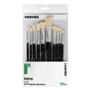 Reeves Intro Hog Brushes Set Of 10