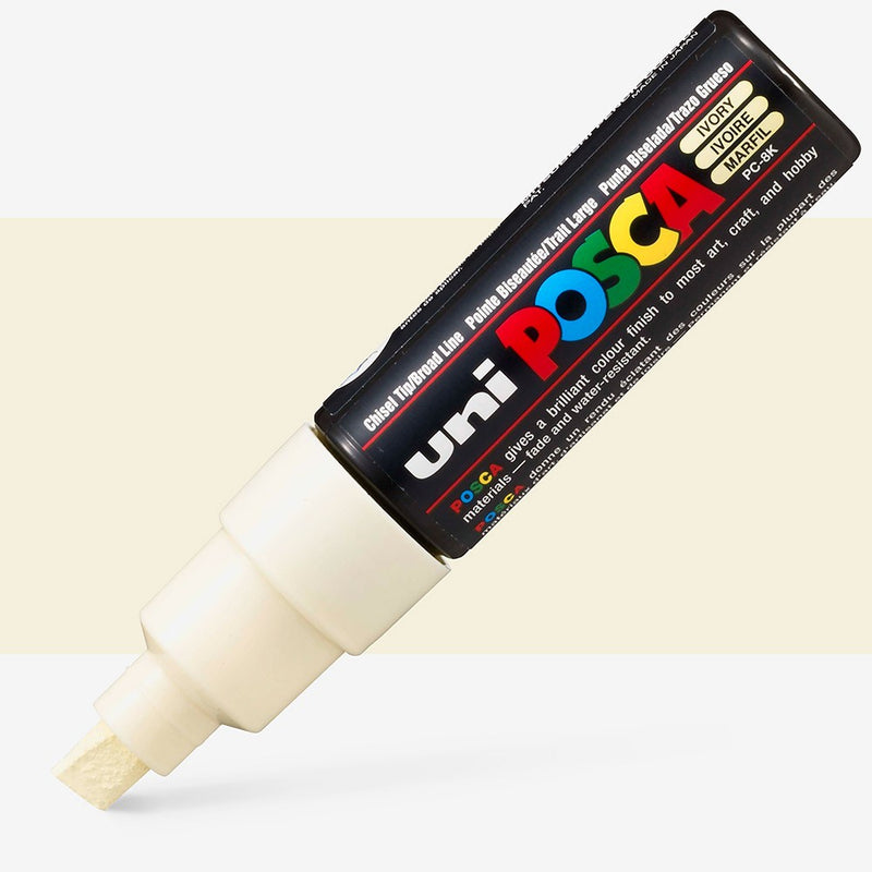 Uni Posca Markers 8.0mm Bold Chisel Tip PC-8K