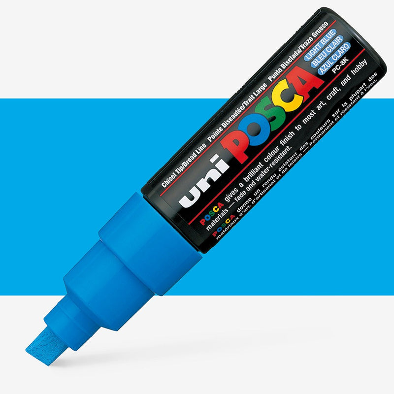 Uni Posca Markers 8.0mm Bold Chisel Tip PC-8K