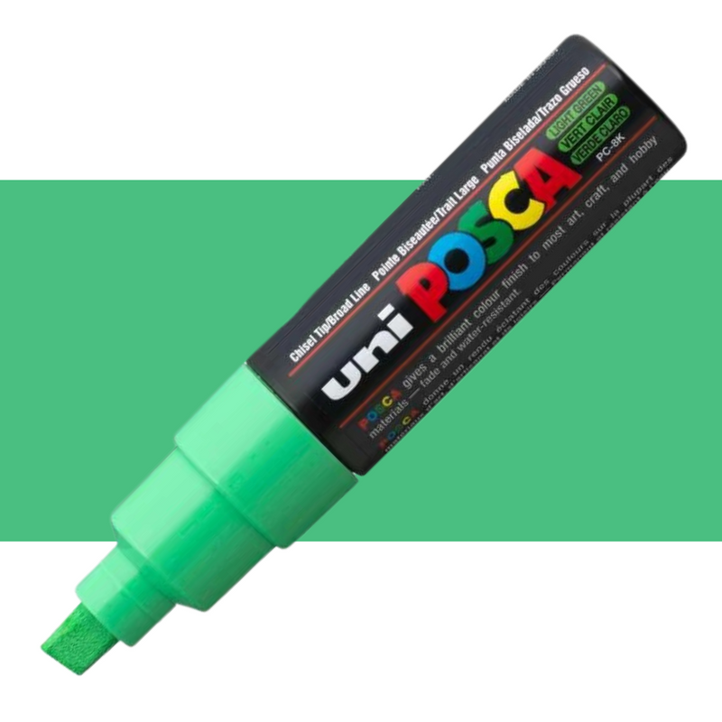 Uni Posca Markers 8.0mm Bold Chisel Tip PC-8K