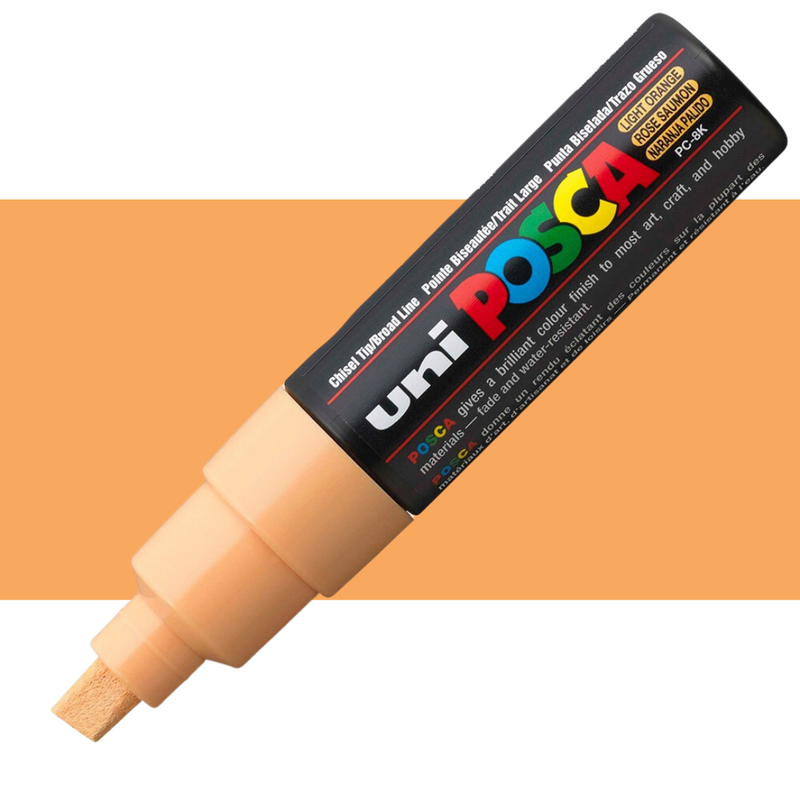 Uni Posca Markers 8.0mm Bold Chisel Tip PC-8K