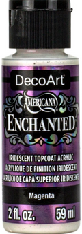 Decoart Americana Enchanted Iridescent Topcoat 2oz #Colour_MAGENTA