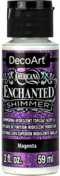 Decoart Americana Enchanted Shimmer Topcoat Paints 59ml#Colour_MAGENTA