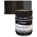 Atelier Interactive Artists' Acrylic Paint 250ml#Colour_MARS BLACK (S1)