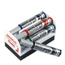 Pentel Maxiflo Whiteboard Marker Pack Of 4 + Duster
