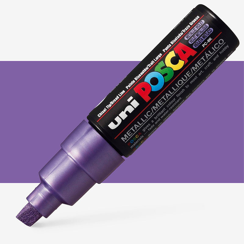 Uni Posca Markers 8.0mm Bold Chisel Tip PC-8K