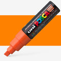 Uni Posca Markers 8.0mm Bold Chisel Tip PC-8K#Colour_ORANGE