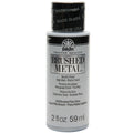 Folk Art Brushed Metal Acrylic Craft Paint 2oz/59ml#Colour_PALE SILVER