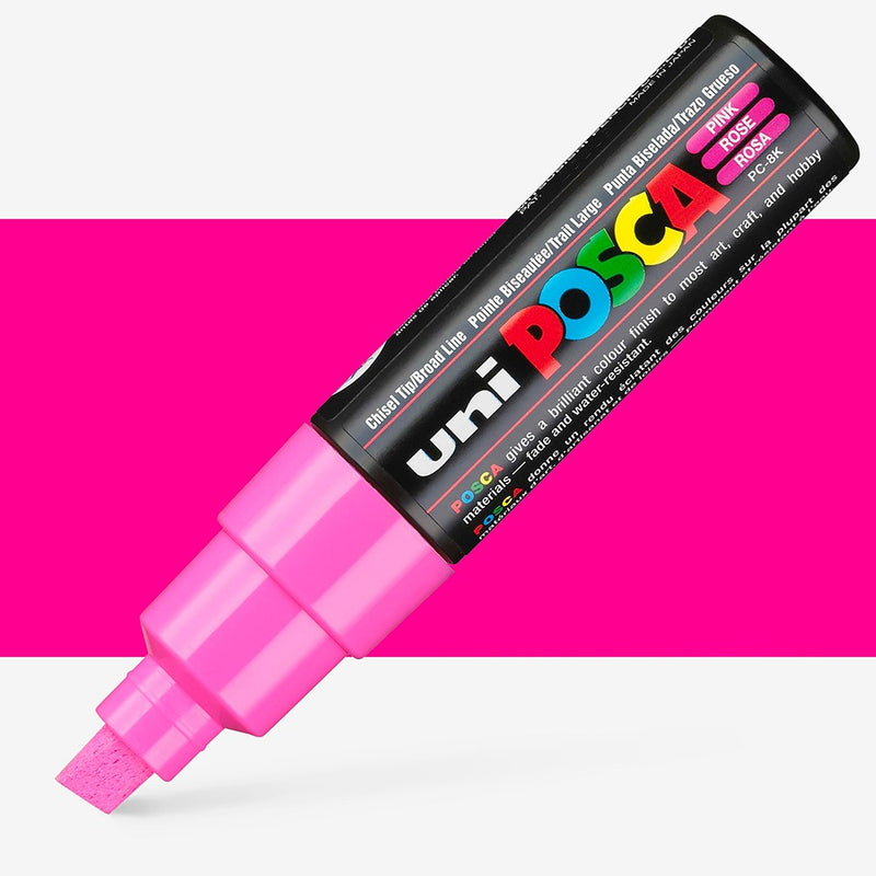 Uni Posca Markers 8.0mm Bold Chisel Tip PC-8K