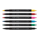 Lyra Aqua Dual Brush Markers Primary Tones Set of 6