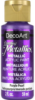 Decoart Dazzling Metallics Paint 2oz 59ml#Colour_PURPLE PEARL
