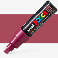 Uni Posca Markers 8.0mm Bold Chisel Tip PC-8K#Colour_RED WINE