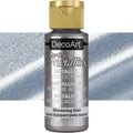 Decoart Dazzling Metallics Paints 2oz 59ml#Colour_SHIMMERING SILVER