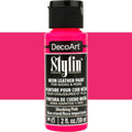 Decoart Stylin Multi Surface Fashion Acrylic Craft Paint 2oz#Colour_NEON SHOCKING PINK