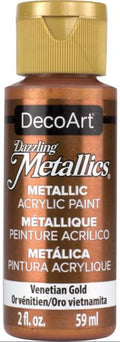 Decoart Dazzling Metallics Paint 2oz 59ml#Colour_VENETIAN GOLD