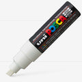 Uni Posca Markers 8.0mm Bold Chisel Tip PC-8K#Colour_WHITE