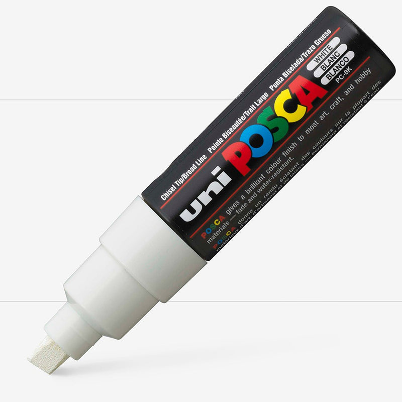 Uni Posca Markers 8.0mm Bold Chisel Tip PC-8K