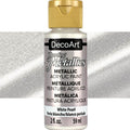 Decoart Dazzling Metallics Paints 2oz 59ml#Colour_WHITE PEARL