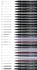 Uni Pin Permanent Fineliners