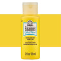 FolkArt Glass Acrylic Enamel Paints 59ml#Colour_YELLOW LIGHT