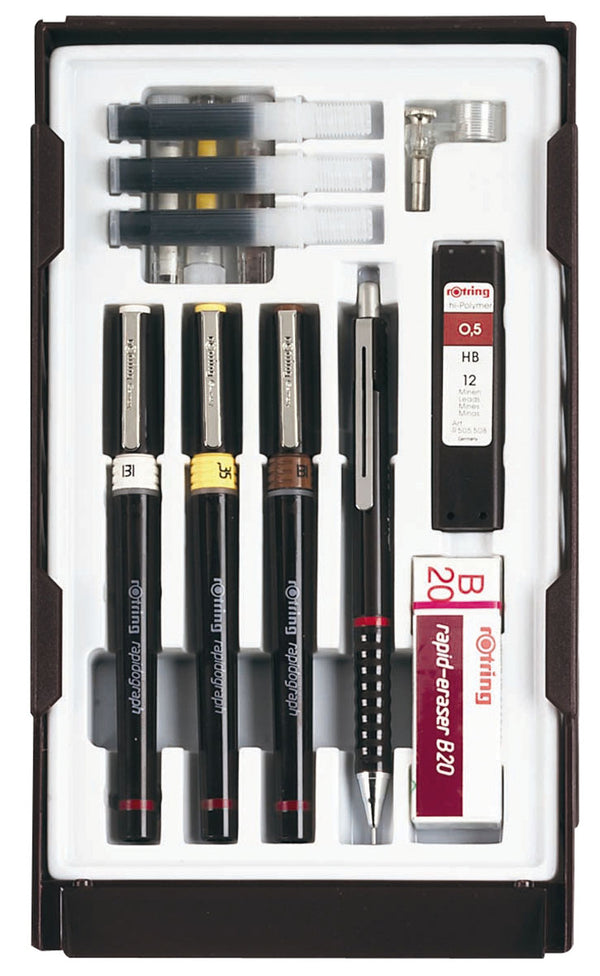 Rotring College Size Set Of 3 (0.25 0.35 0.5)