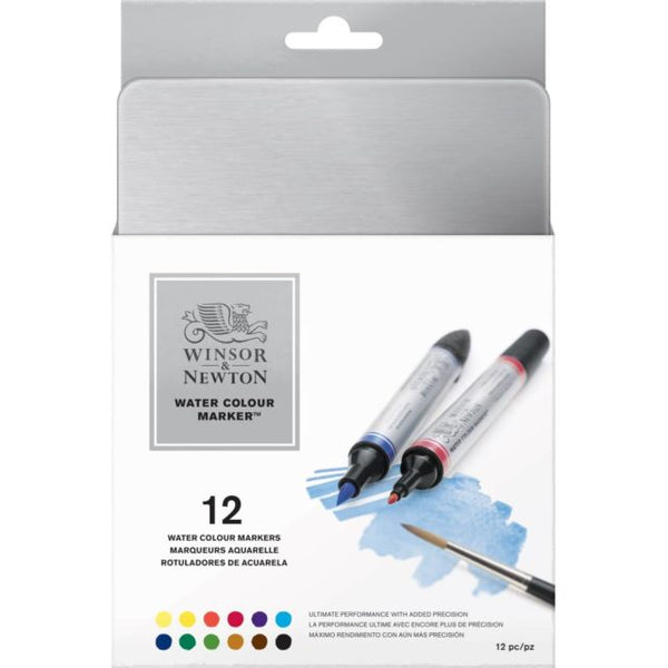 Winsor & Newton Watercolour Marker Tin#Pack Size_PACK OF 12