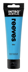 Reeves Intro Acrylic Paint 100ml#Colour_CERULEAN BLUE