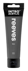 Reeves Intro Acrylic Paint 100ml#Colour_GREY