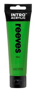 Reeves Intro Acrylic Paint 100ml#Colour_LIGHT GREEN
