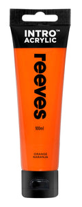 Reeves Intro Acrylic Paint 100ml#Colour_ORANGE