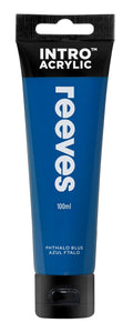 Reeves Intro Acrylic Paint 100ml#Colour_PHTHALO BLUE