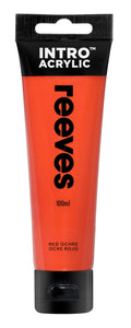 Reeves Intro Acrylic Paint 100ml#Colour_RED OCHRE