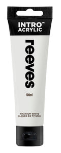 Reeves Intro Acrylic Paint 100ml#Colour_TITANIUM WHITE