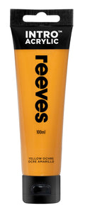 Reeves Intro Acrylic Paint 100ml#Colour_YELLOW OCHRE