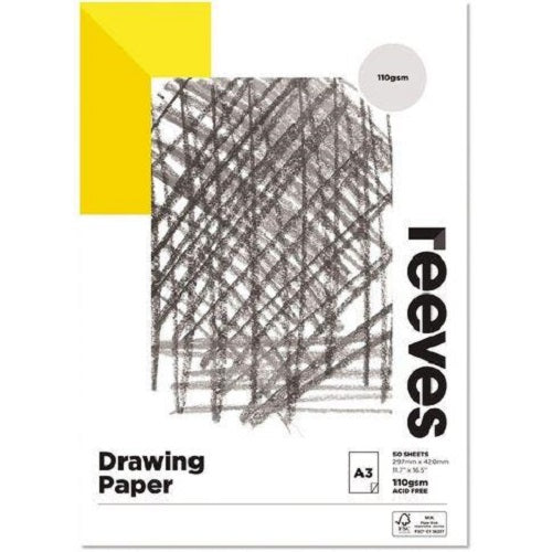 Reeves Drawing Paper Pad Nz 110gsm 50 Sheets#size_A3