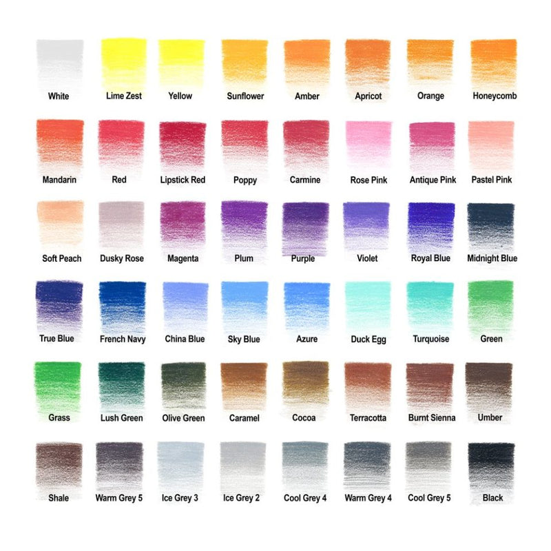 Winsor & Newton Studio Coloured Pencil Tin of 48