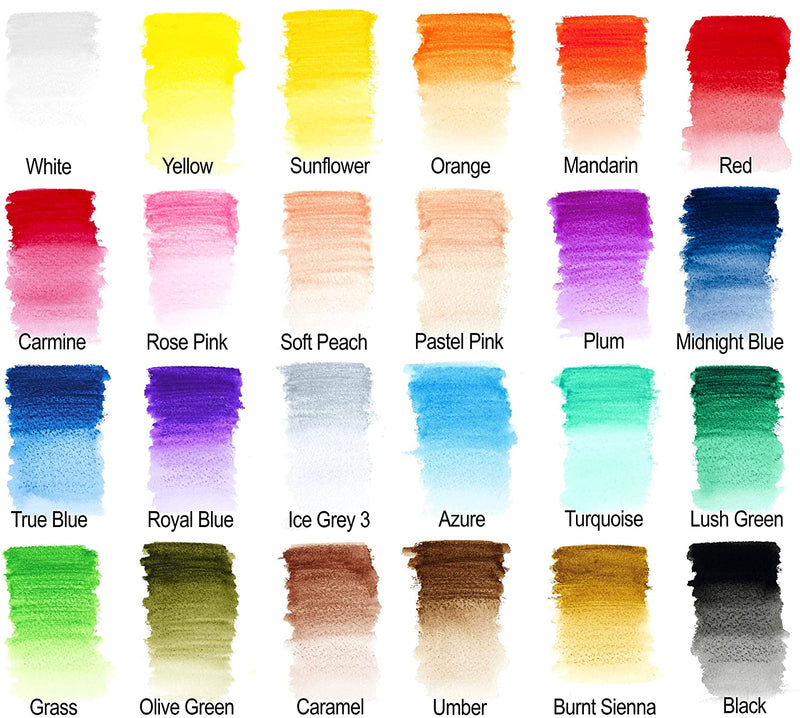 Winsor & Newton Studio Watercolour Pencil Tin of 24