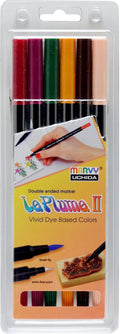 Marvy Le Plume II Dual Tip Marker Set Of 6#colour_VICTORIAN