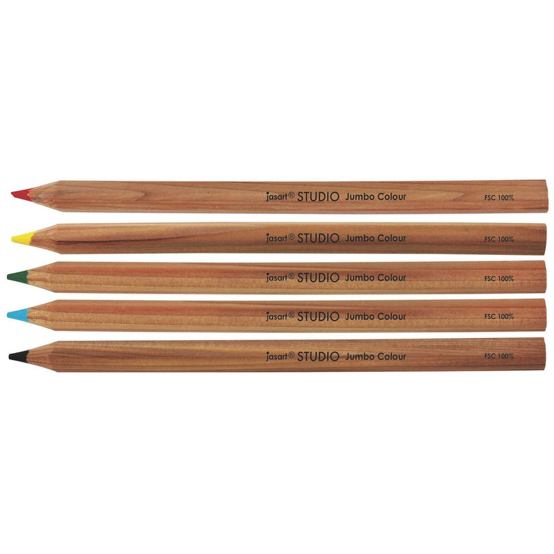 Jasart Studio Jumbo Colour Pencils Pack of 24