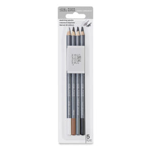 Winsor & Newton Studio Sketching Pencil Blister 4 With Eraser