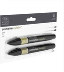 Winsor & Newton Promarkers Metallic Gold - Set of 2