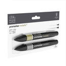 Winsor & Newton Promarkers Metallic Gold + Silver