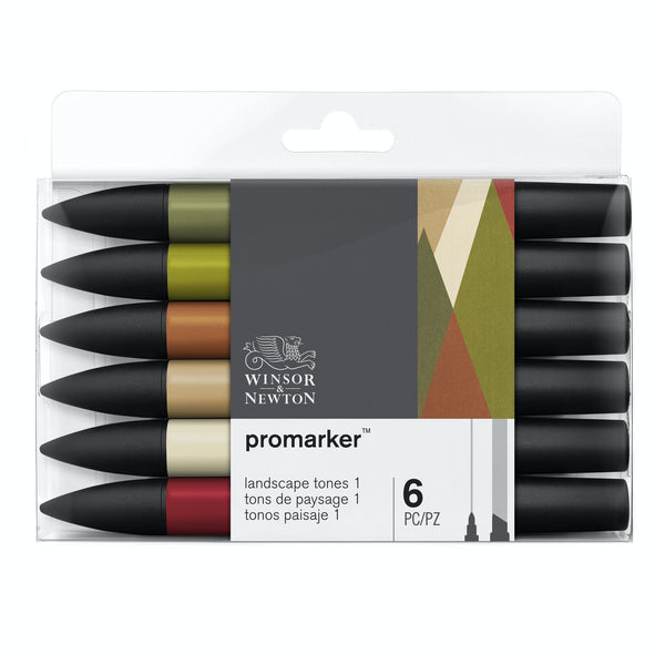 Winsor & Newton Promarker Landscape Tones Set Of 6