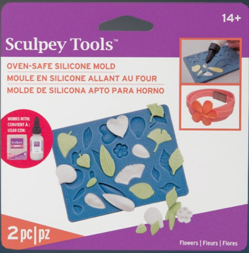 Sculpey Silicone Bakeable Mold - Flowers