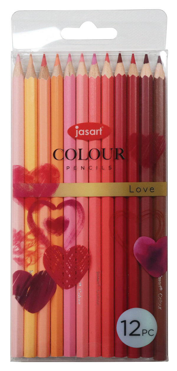 Jasart Studio Pencil Set Of 12#Colour_LOVE