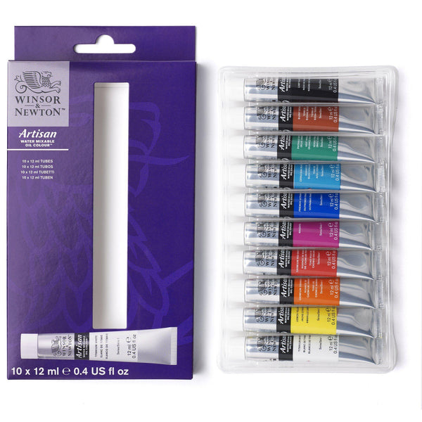Winsor & Newton Artisan Water Mixable Oil Colour 12ml Arrival - Set of 10