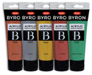 Jasart Byron Acrylic Paint 75ml Set Of 5 Metallic