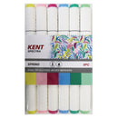 Kent Spectra Graphic Design Marker Spring Set Of 6 
