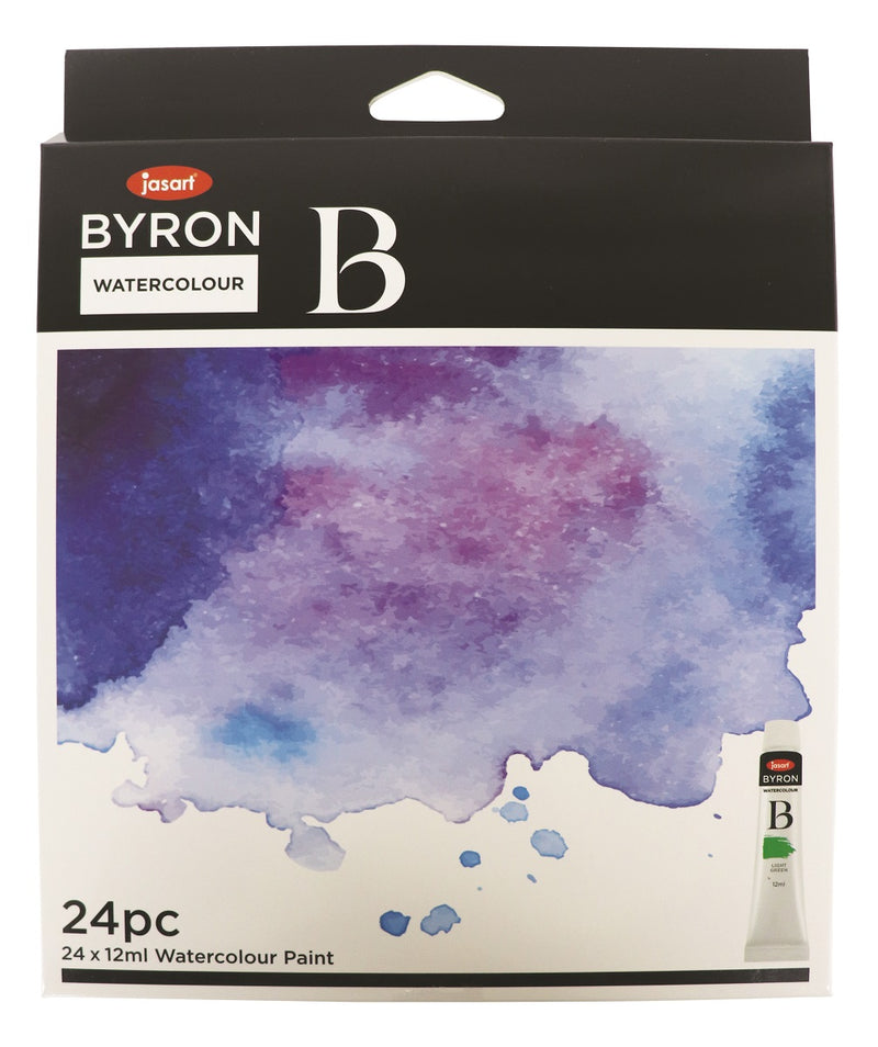 Jasart Byron Watercolour Paint 12ml Set Of 24